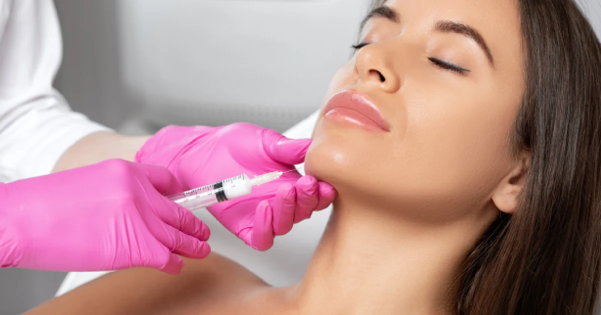 Woman receiving a Kybella injection in New York, NY