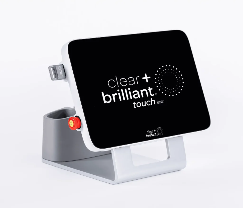 Clear + Brilliant Touch laser device used for skin rejuvenation treatments in New York, NY by Timelyss Medspa